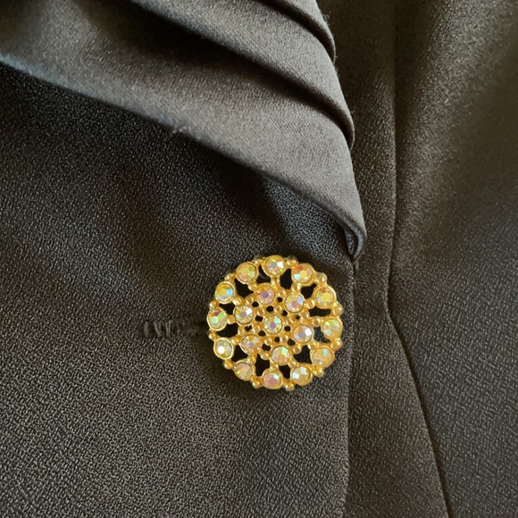 Elegant black evening blouse - Picture 4 of 4